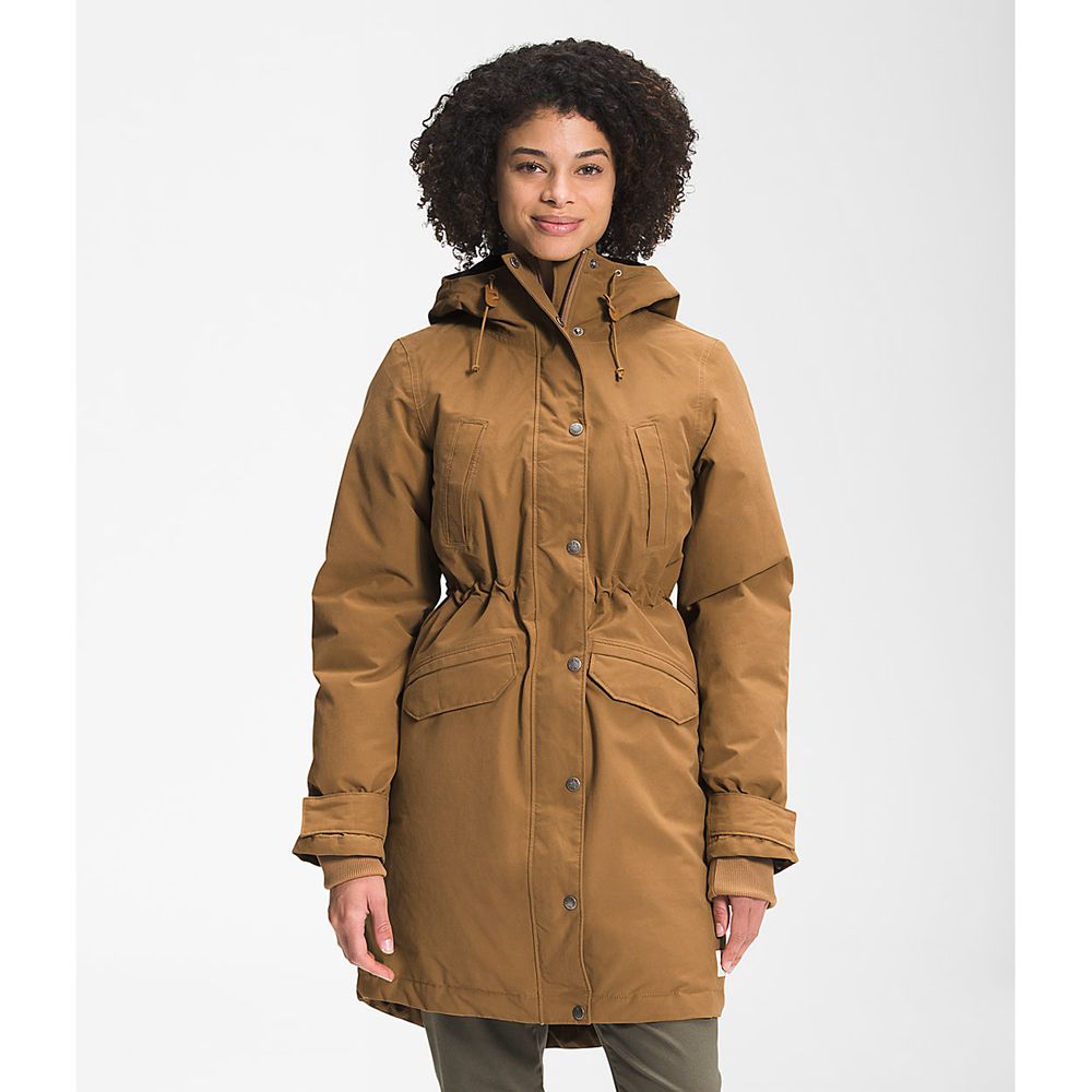 The North Face Parka Womens Australia - The North Face Snow Brown Dryvent (FBH-761524)